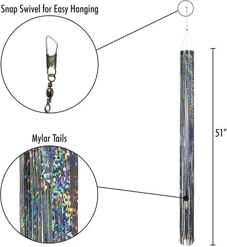 في Breeze 9052 Silver Holographic Mylar Windsock in Kuwait