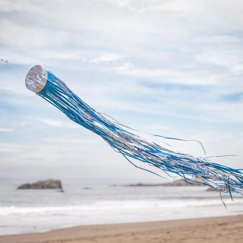 في Breeze 9052 Silver Holographic Mylar Windsock in Kuwait