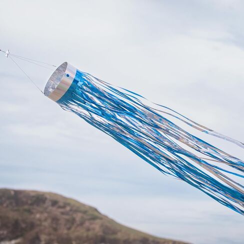 في Breeze 9052 Silver Holographic Mylar Windsock in Kuwait