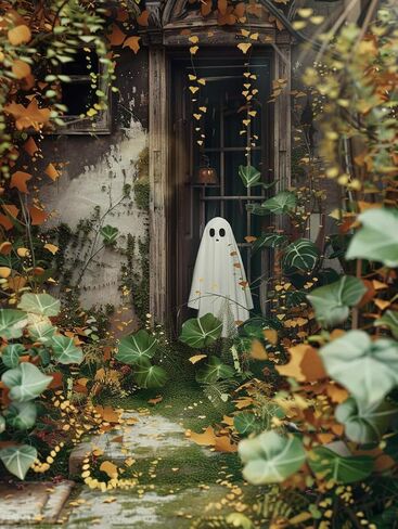 Ghost Stamped Cross Stitch Kits for Beginner, Halloween Needlepoint Counted Cross Stitch Embroidery Kits for Adults, 11CT Daisy Flowers Dimensions Counted Cross-Stitch Patterns Arts Craft Kits in Kuwait