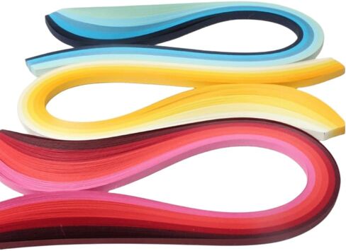 Multi-Color Paper Quilling Strips Set for Beginner 42 Colors 7 Packs 54cm Length Gradient Rainbow Filigree Quilling Paper (Width 5mm-0.2inch) in Saudi Arabia