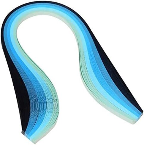Multi-Color Paper Quilling Strips Set for Beginner 42 Colors 7 Packs 54cm Length Gradient Rainbow Filigree Quilling Paper (Width 5mm-0.2inch) in Saudi Arabia