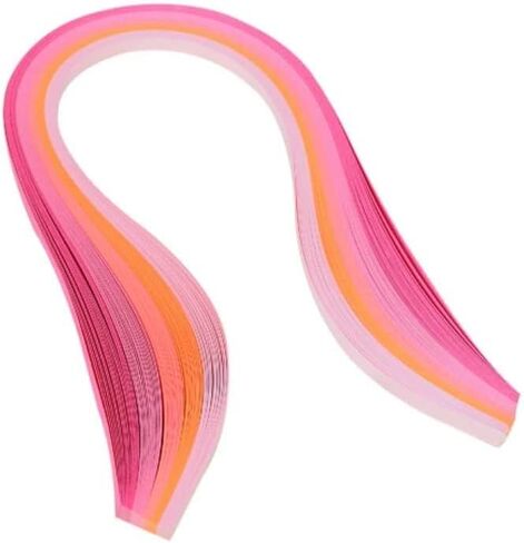 Multi-Color Paper Quilling Strips Set for Beginner 42 Colors 7 Packs 54cm Length Gradient Rainbow Filigree Quilling Paper (Width 5mm-0.2inch) in Saudi Arabia