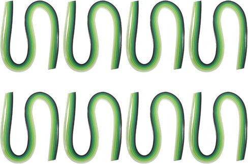 Patikil 960pcs Rainbow Quilling Strips Paper 3/16 "(5mm) 21" (53 سم) in Kuwait