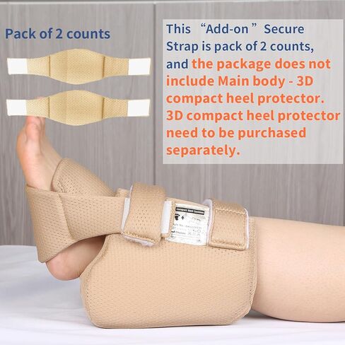 Ehucon 3D Heel Protector for Pressure Sores,Ankle Pillow for Elderly or Bedridden Patients, Heel Cushion for Bed Sores,Foot Elevation Pillow to Relief Heel Pain from Ulcers and Sores in Saudi Arabia