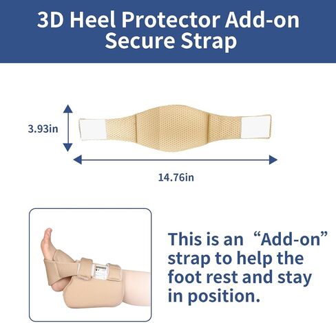 Ehucon 3D Heel Protector for Pressure Sores,Ankle Pillow for Elderly or Bedridden Patients, Heel Cushion for Bed Sores,Foot Elevation Pillow to Relief Heel Pain from Ulcers and Sores in Saudi Arabia