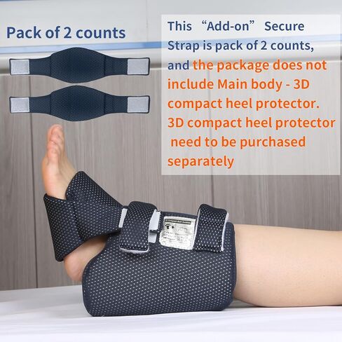 Ehucon 3D Heel Protector for Pressure Sores,Ankle Pillow for Elderly or Bedridden Patients, Heel Cushion for Bed Sores,Foot Elevation Pillow to Relief Heel Pain from Ulcers and Sores in Saudi Arabia