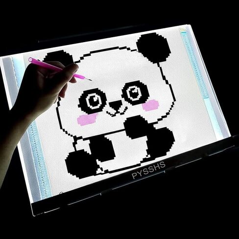 A3 LED Light Pad for Diamond Art ، USB مدعوم من 3 مستويات سطوع مع مقاطع وفن الماس أطقم DIY ، والملحقات للتتبع ، الرسم ، الرسم ، الرسوم المتحركة in Saudi Arabia