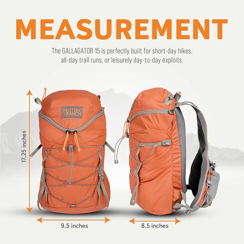 Mystery Ranch Gallagator 15 Travel Bag to Hiking Backpack Daypack, Fox, L/XL in Kuwait