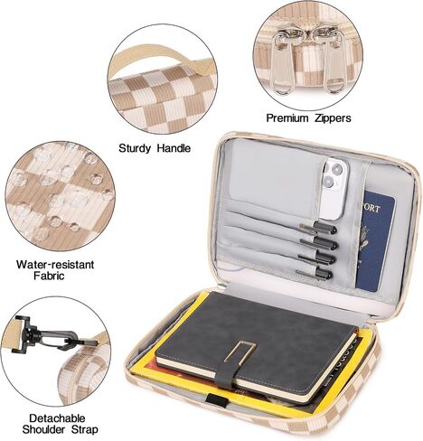 Bible Case for Women, Bible Covers Bible Carrying Book Case for Women Girls with Detachable Shoulder Strap in Saudi Arabia
