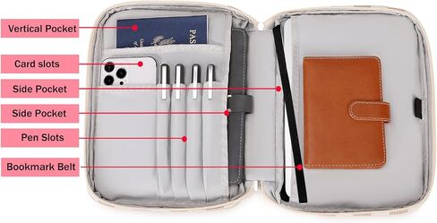 Bible Case for Women, Bible Covers Bible Carrying Book Case for Women Girls with Detachable Shoulder Strap in Saudi Arabia