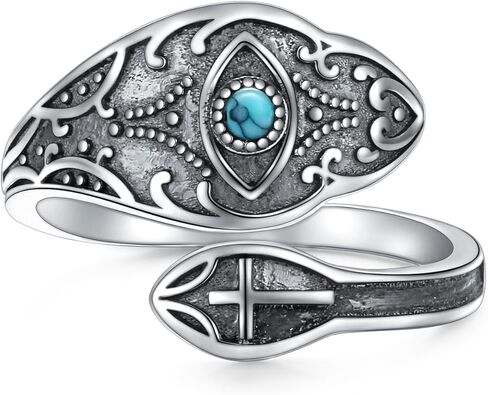 DAOCHONG Daisy Flower Ring Sterling Silver You Are My Sunshine Adjustable Thumb Ring Jewelry For Women Girls in Saudi Arabia