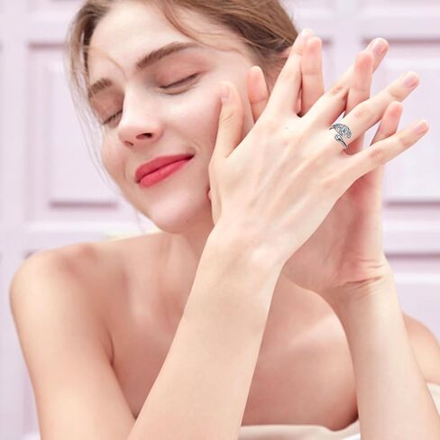 DAOCHONG Daisy Flower Ring Sterling Silver You Are My Sunshine Adjustable Thumb Ring Jewelry For Women Girls in Saudi Arabia