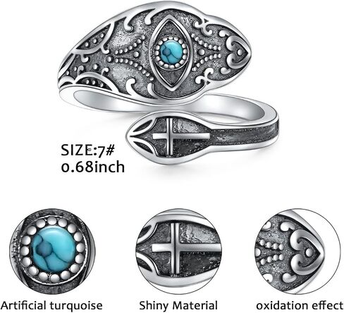 DAOCHONG Daisy Flower Ring Sterling Silver You Are My Sunshine Adjustable Thumb Ring Jewelry For Women Girls in Saudi Arabia