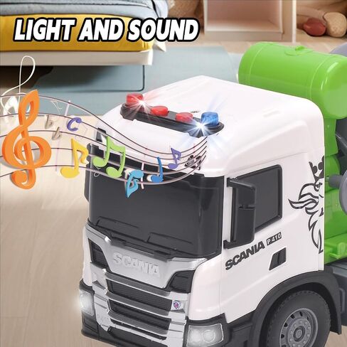 Official License Scania Kids Cement Truck Toy Friction Powered Cement Truck Toy with Lights and Sounds in Saudi Arabia