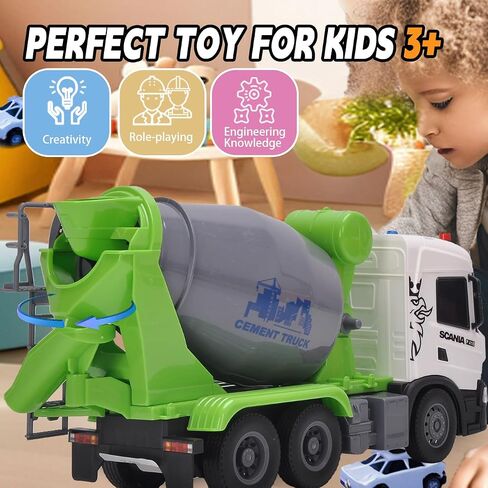 Official License Scania Kids Cement Truck Toy Friction Powered Cement Truck Toy with Lights and Sounds in Saudi Arabia