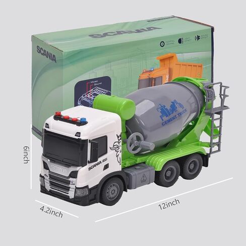 Official License Scania Kids Cement Truck Toy Friction Powered Cement Truck Toy with Lights and Sounds in Saudi Arabia