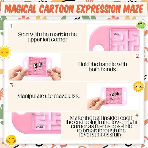 36 PCS Mini Maze Puzzle Bulk for Kids Summer Hawaii Party Party Favors Small Maze Cubes Game Educational Lugzle Puzzle Travel Games Higds for Student in Kuwait