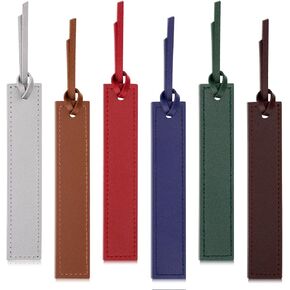2 PCS Leather Bookmark, Bookmarks with Leather Rope, Page Markers Reading Presents for Women Men, Book Accessories for Reading Lovers, for School Office Home Supplies