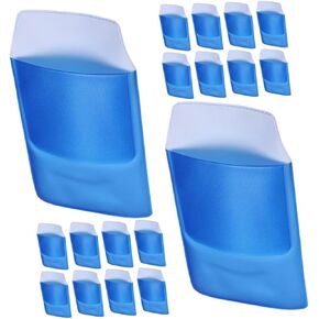 ARTIBETTER 20pcs Nurse Pocket Insert: Pencil Case Shirt Pocket Protectors For Pencils Multi Pen Medical Instrument Organizer Pocket Holder Sky-blue