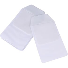 ARTIBETTER 10Pcs PVC Transparent Leakproof Pen Protector Pouch for Doctor Nurse White Pocket Bag for Stationery Pens and Cards Easy to Clean and Use for and Uniforms
