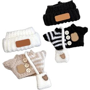 17cm Doll Clothes Set(NO Doll),Outfit Set with Hat & Overalls of Clothes Designer,Cute Clothes for Dress up Unique Style(Black)
