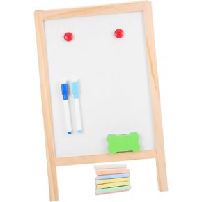 PRETYZOOM 1set Double-Sided Chalkboard and Whiteboard Boys and Girls Writing Pad for Imagination and Learning Practical for Home School and Art Projects