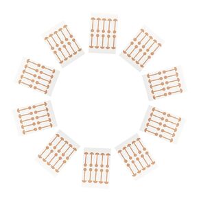 10pcs Portable Self Adhesive Wing of Nose Strips for Comfortable Nose Shaping Elastic Patches for Wide Nostrils Noninvasive Contour Correction Easy to Use