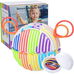 Sensory Activity Board- Silicone Fidget Toys for Stress and Anxiety Relief, ADHD Autism Sensory Toys for Kids 3+ & Adults, Ball Fidget Pads Gifts for Kids and Adults