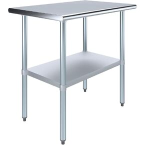 24 in. x 36 in. Stainless Steel Work Table | NSF Kitchen Prep Table | Utitly Metal Table