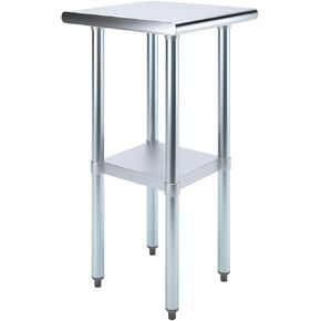 18 in. x 18 in. Stainless Steel Work Table | NSF Kitchen Prep Table | Utitly Metal Table