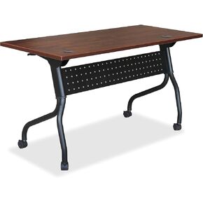 Lorell Cherry Flip Top Training Table