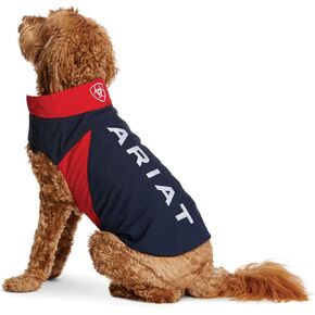 Ariat Team Softshell Dog Jacket - Insulated, Water Repellant Pet Coat