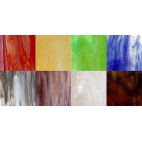 8" x 8" Variety Stained Glass Pack