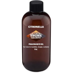 Citronella Fragrance Oil (8 oz Bottle) for Candle Making, Soap Making, Tart Making, Room Sprays, Lotions, Car Fresheners, Slime, Bath Bombs, Warmers…