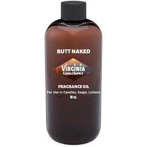 Butt Naked Fragrance Oil (16 oz Bottle) for Candle Making, Soap Making, Tart Making, Room Sprays, Lotions, Car Fresheners, Slime, Bath Bombs, Warmers…