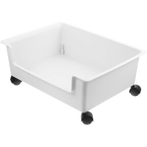Desktop Rolling Cart with Wheels Multi Function Sundries Storage Case for Classroom Organization Compact Design for Easy Mobility for Books and Camellia