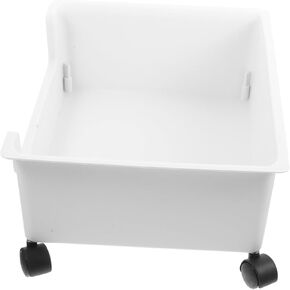 LIFKOME Rolling Storage Organizer Cart with Wheels Mobile Sundries Container for Home Office School Lightweight Design Smooth Surface Easy Movement for Books and Supplies