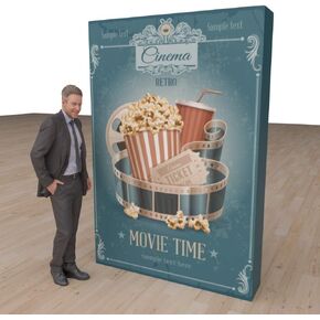 Vispronet Trade Show Display - Pop Up Booth Curved (5ft x 5ft)