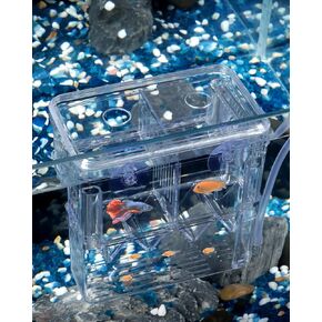 Pawfly Aquarium Breeding Box - Transparent Plastic Fry Hatchery Incubator for Baby Fish, Shrimp, Betta, Clownfish