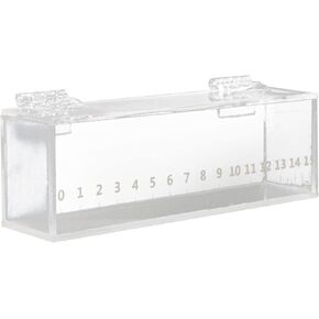 Fishing Fish Viewing Box Acrylic with Lid Mini Aquarium Outdoor Indoor Small Portable Safe Fish Breeder Hatching Boxes with Scale
