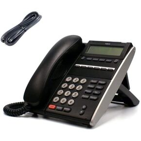 NEC DTL-6DE-1 (BK) - DT300-6 Button Display Digital Phone Black (Renewed)