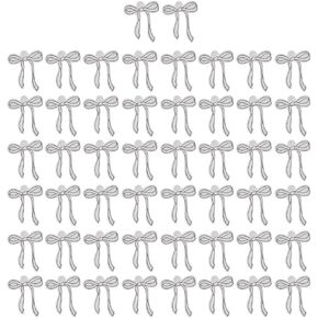 Pack of 50 Bows Paper Hanging Label for Flowers and Greeting Cards Decoration Packaging Box Decorative Accessories