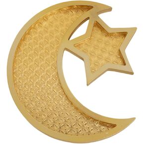 Eid Star and Moon Tray Food Serving Plate Eid Decorations Festival Decorative Plate for Eid Festival Home Decors