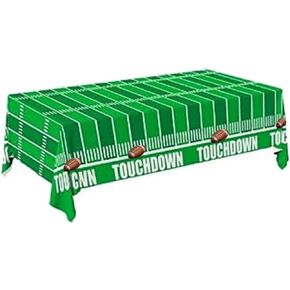 2Pcs Tablecloths for Football Party Decorations Football Table Runner for Game Day Celebration