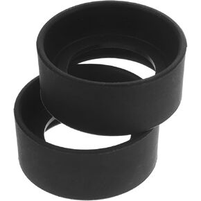 2pcs Rubber Microscope Eyepiece Guards Protective Eye Shields Reduce Glare Clarity Rubber Eye Covers for Enhanced Viewing Experience