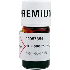Colorobbia® Liquid Premium Gold (Bright Gold) 10% Overglaze for Kiln-Fired CERAMICS - 2 gram Bottle - This Glaze MUST Be Kiln Fired