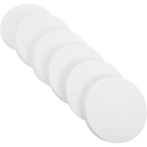 Angoily Ceramic Fiber Gasket Papers Diameter 60pcs Round Sheets Insulation Material for Microwave Ovens Fireproofing
