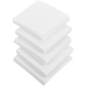 Gadpiparty 50pcs Ceramic Fiber Gasket Paper for Microwave Kilns High Temperature Insulation Fireproof Ceramic Fiber for DIY Pottery Squares for Heat Protection