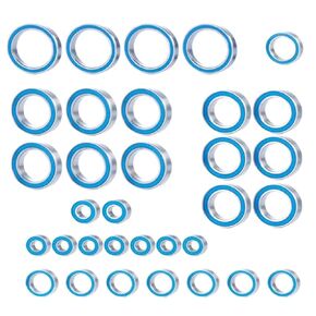 Compatible with X-MAXX 1/5 RC Car Upgrades Parts Accessories 33PCS Rubber Sealed Ball Bearing Kit RC Car Accessories
